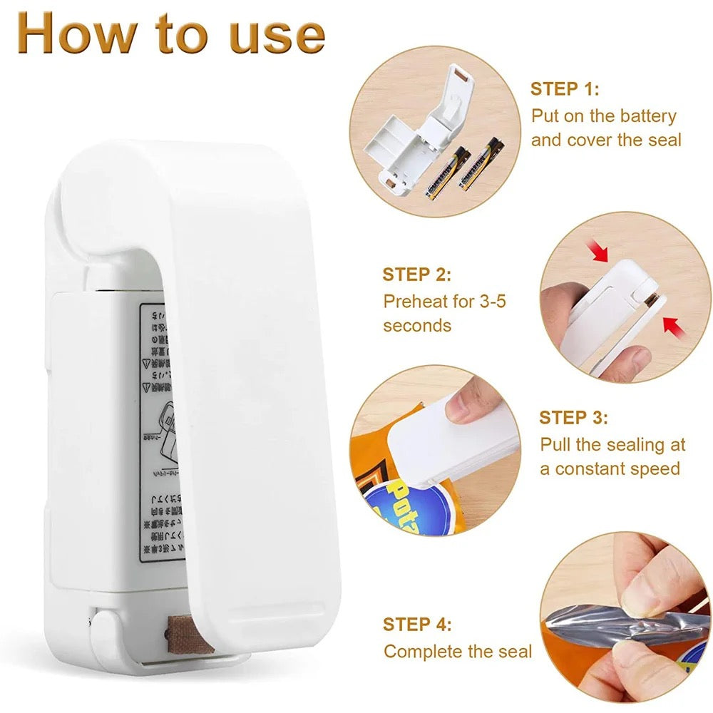 Sealing Machine Hand Sealing Machine For Fast Heating Plastic Bags Packing Machine White