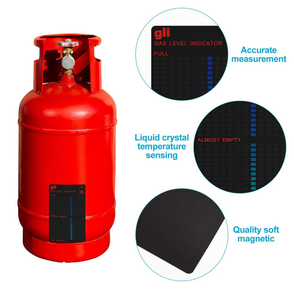 Magnetic Gas Level Indicator Reusable Propane Fuel Level Indicators