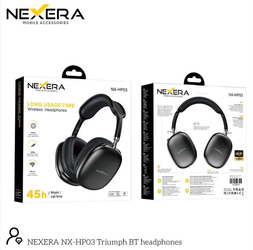 Nexera Wireless Headphone - Top-notch Quality NX-HP03