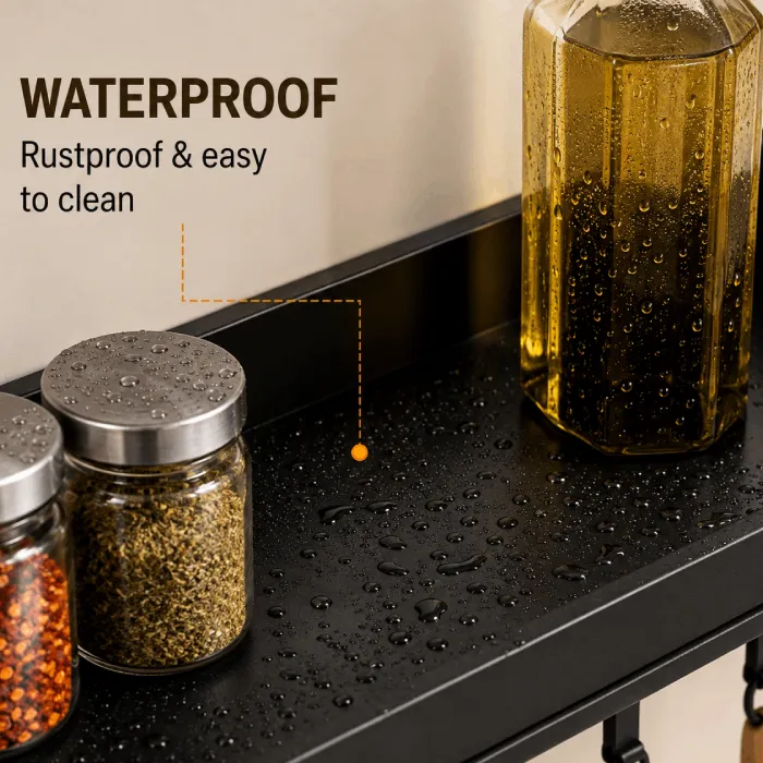 Wall-Mounted Kitchen Rack