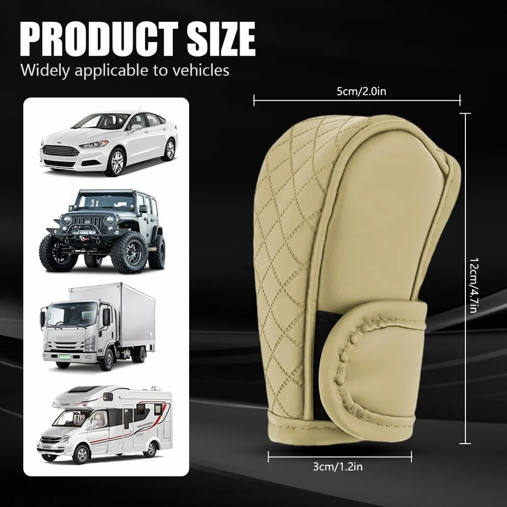 Universal  Leather Car Gear Knob Cover Anti Slip Cover Vitesse