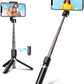R1 Selfie Stick, Extendable Selfie Stick with Tripod Stand and Detachable Wireless Bluetooth Remote