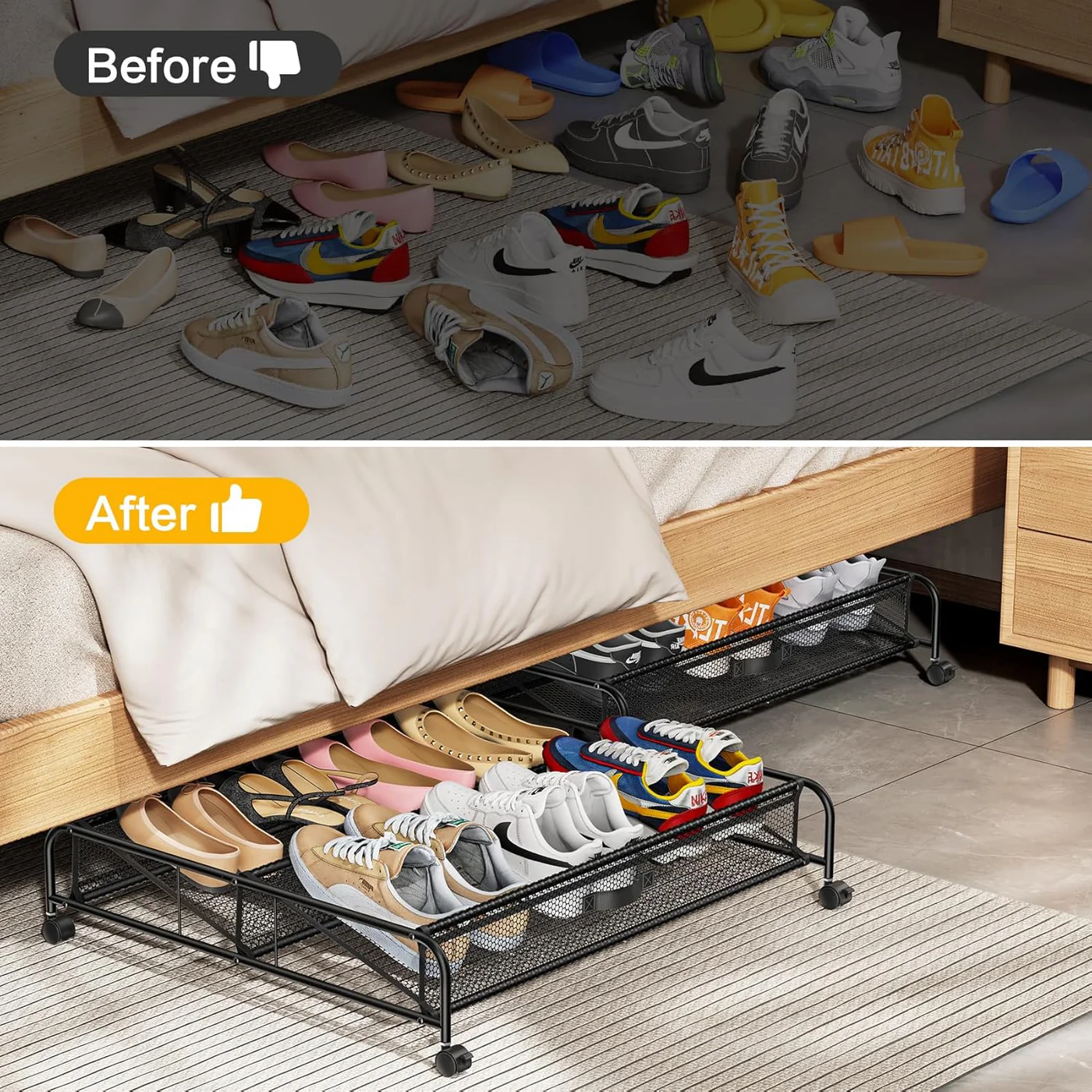 Under Bed Shoe Storage